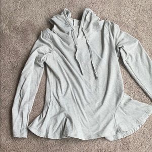 Peplum hoodie